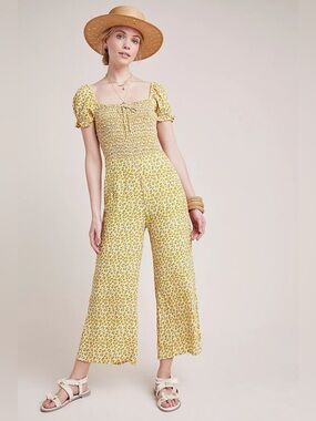 Faithfull the Brand Laszlo Smocked Jumpsuit